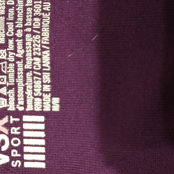 Victoria's Secret VSX SPORT burgundy leggings size M - Picture 6 of 9